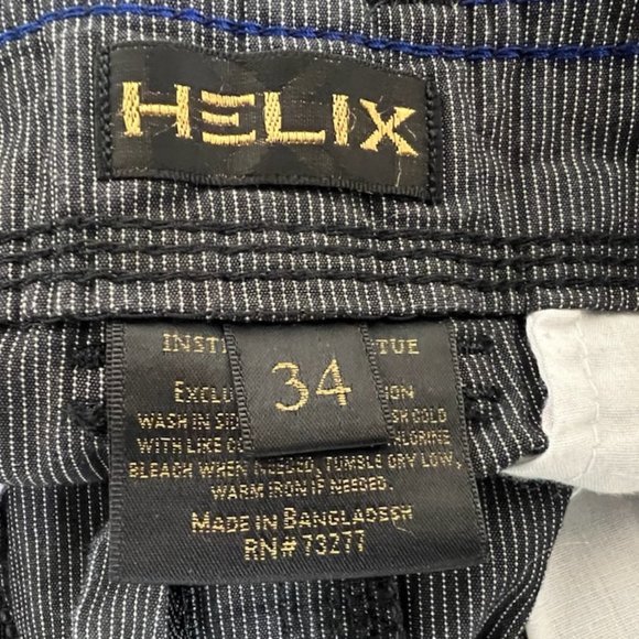 Helix Men's Cargo Shorts Dark Grey with white pin stripes - Picture 7 of 8